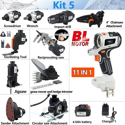 BrushMax -  12 In 1 cordless Multifunctional Combo Kit™