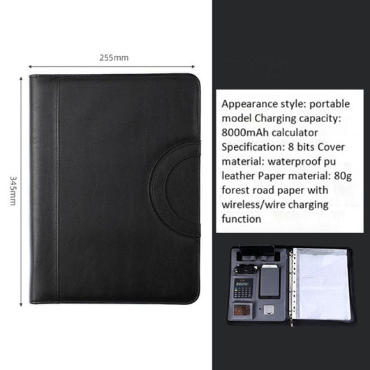 Business portable notebook With USB Phone Charger - TumTum