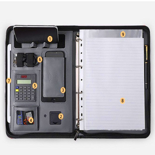 Business portable notebook With USB Phone Charger - TumTum