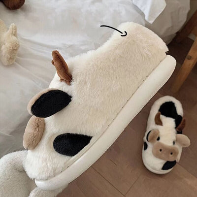 CuteFluffy Cows Slippers - TumTum