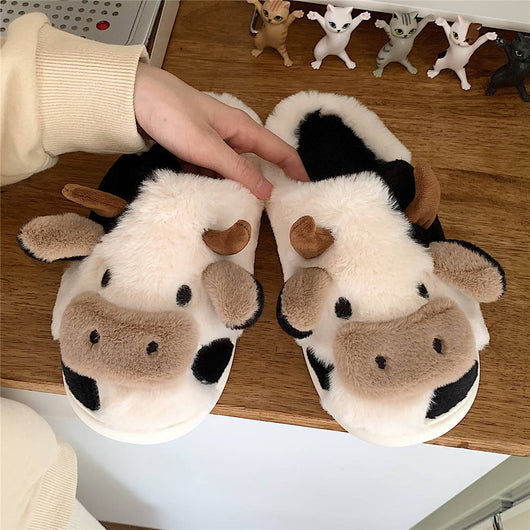 CuteFluffy Cows Slippers - TumTum
