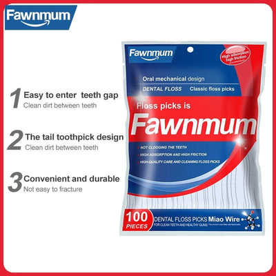 DenTek Fawnmum® - Dental Floss Flosser Picks Toothpicks Teeth Stick - TumTum