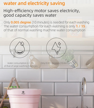 EZWash ™ - Foldable Mini Smart Washer - TumTum