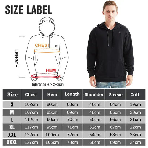 HeatHood - Men USB Heating Hoodie™