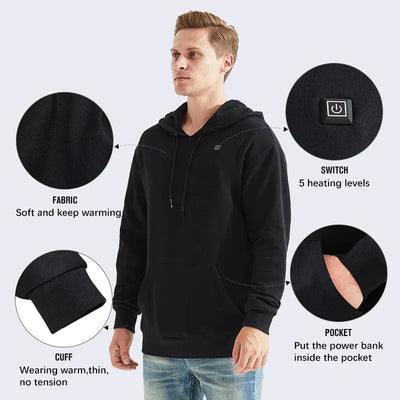 HeatHood™ - Men USB Heating Hoodie - TumTum