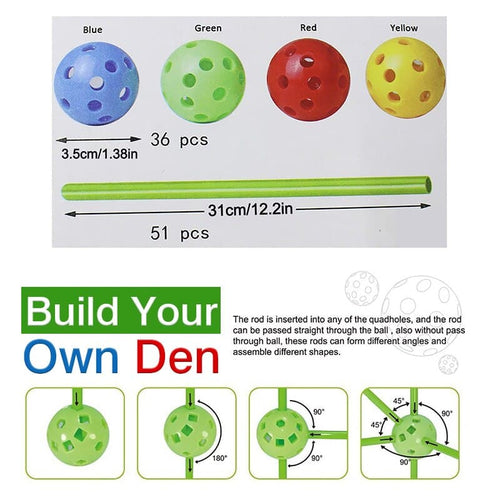 HomeStick - Building Kit  Indoor Outdoor Making Forts  DIY For Kids™