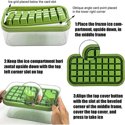 IceFlex Tray ™ - One Press Ice Mold Box - TumTum