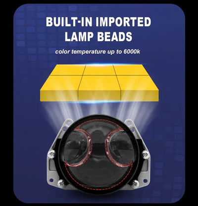 IgniteX™ - 200W 3.0 Inch Bi Led Projector Lens - TumTum