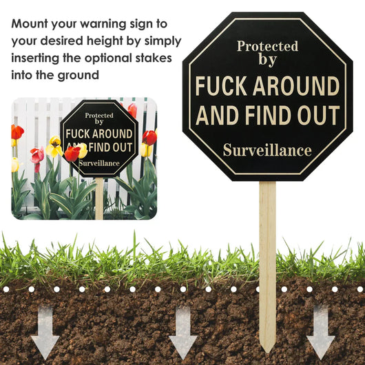 JestMark™ - Wooden Yard Sign - TumTum