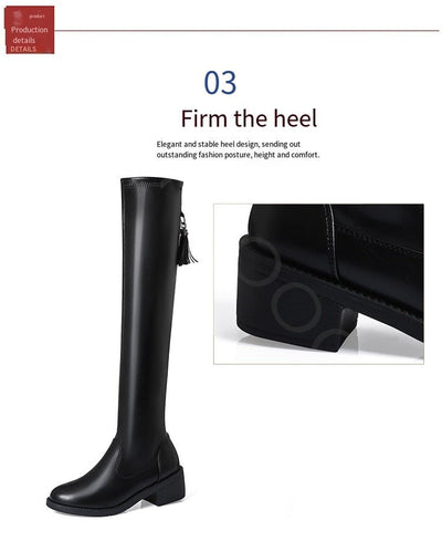 Leillant™ - Soft And Comfortable Leather & Wool Boots For Women - Tecanova