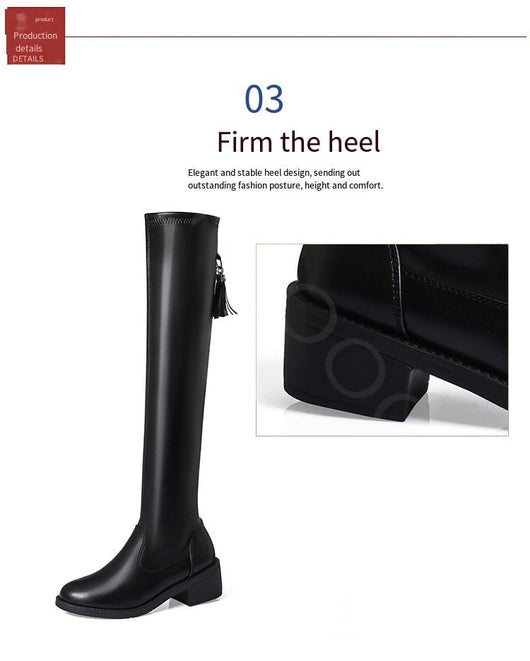 Leillant™ - Soft And Comfortable Leather & Wool Boots For Women - Tecanova