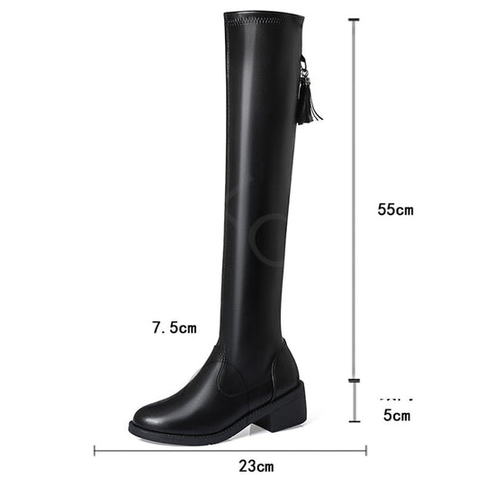 Leillant™ - Soft And Comfortable Leather & Wool Boots For Women - Tecanova