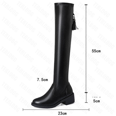Leillant™ - Soft And Comfortable Leather & Wool Boots For Women - TumTum