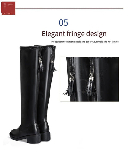 Leillant™ - Soft And Comfortable Leather & Wool Boots For Women - Tecanova
