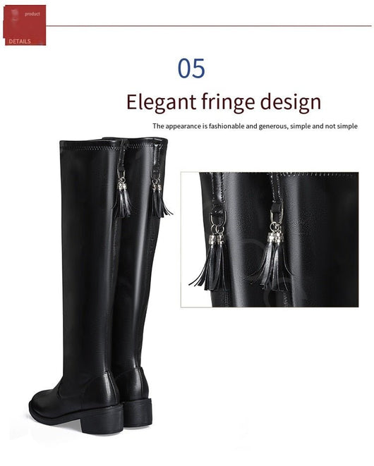 Leillant™ - Soft And Comfortable Leather & Wool Boots For Women - Tecanova