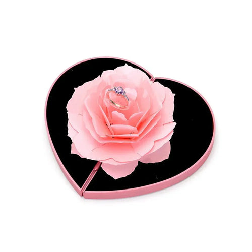 LoveNest - 3D Heart Shape Rose Flower Ring Box™