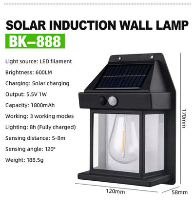 LuminaLuxe™ - Solar Tungsten Wall Lamp - TumTum