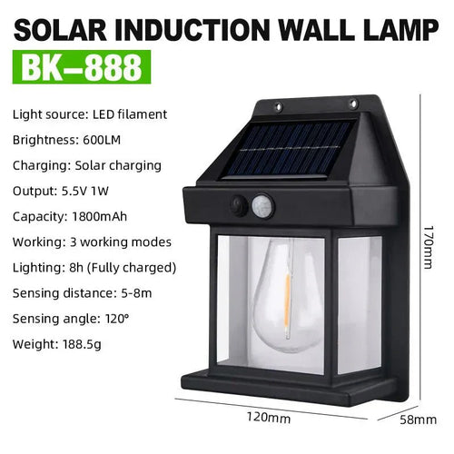 LuminaLuxe - Solar Tungsten Wall Lamp™