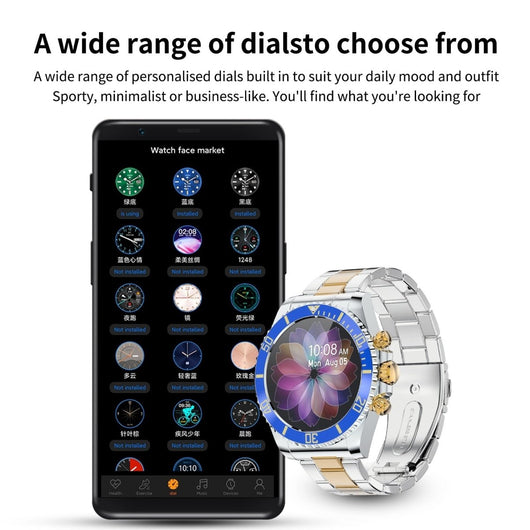 Multifunctional Bluetooth Talk Men's Casual Smart Watch - TumTum