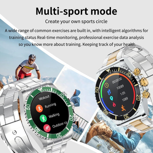 Multifunctional Bluetooth Talk Men's Casual Smart Watch - TumTum
