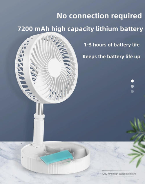 PrimeFan 87inch Rechargeable Compact USB Fan™