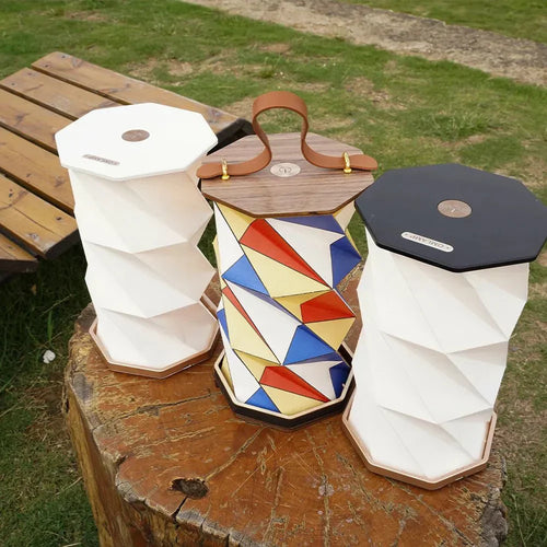 RetroGlow - Vintage Wooden Folding Paper USB Rechargeable Lantern™