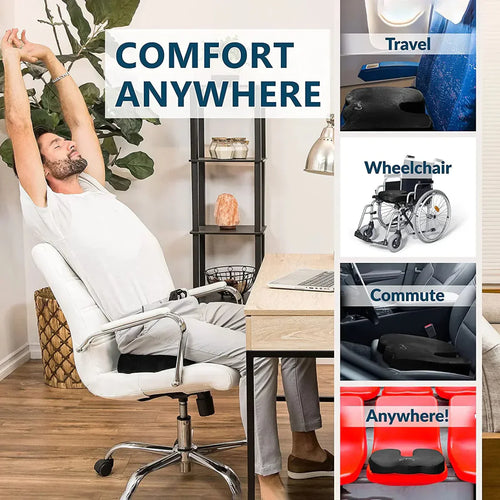 SeatRelief - Gel Memory Foam U-shaped Seat Cushion™