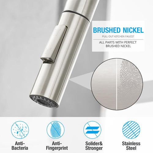 Smart Stainless Steel Sensor Kitchen Faucet With Pull Out  Spray Head™