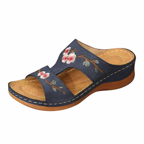 SolaShoes - Flower Embroidered Vintage Sandals™