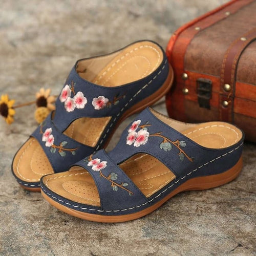 SolaShoes - Flower Embroidered Vintage Sandals™