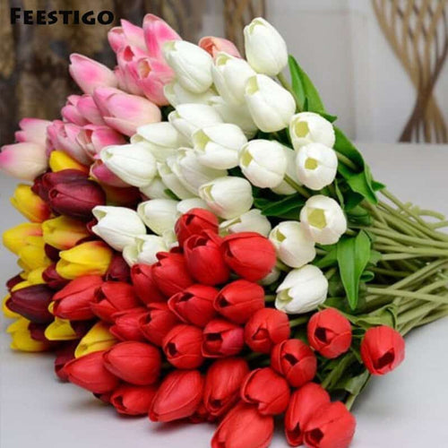 Spring Fresh Faux Silk Tulip Bouquet™