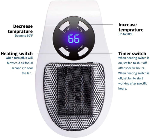 SwiftHeat - 400W Power Mini Wall Heater™