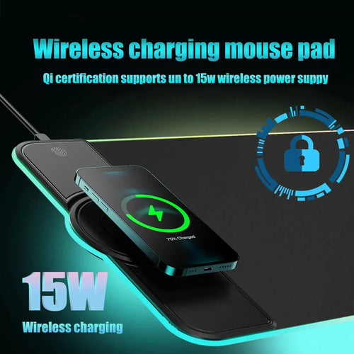 VortexPad - RGB Gaming Mouse Pad 15W Fast Wireless Charging™