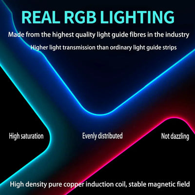 VortexPad™ - RGB Gaming Mouse Pad 15W Fast Wireless Charging - TumTum