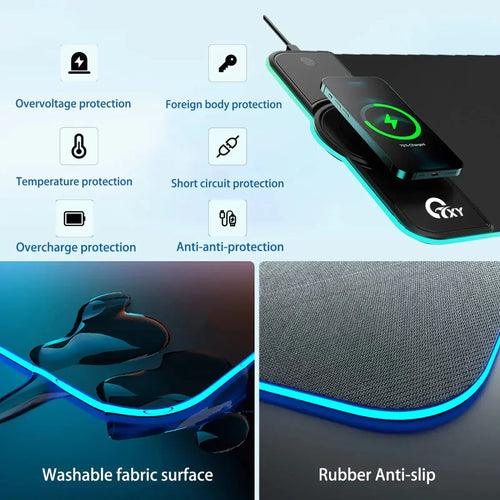 VortexPad - RGB Gaming Mouse Pad 15W Fast Wireless Charging™