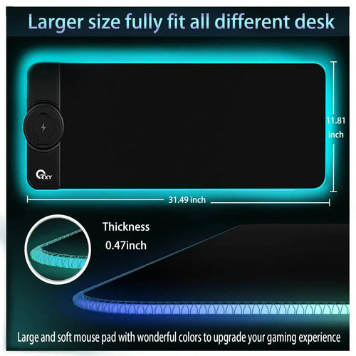 VortexPad - RGB Gaming Mouse Pad 15W Fast Wireless Charging™