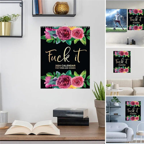 WeeklyChuckles - 2024 Calendar Planner For Tired-Ass Women™
