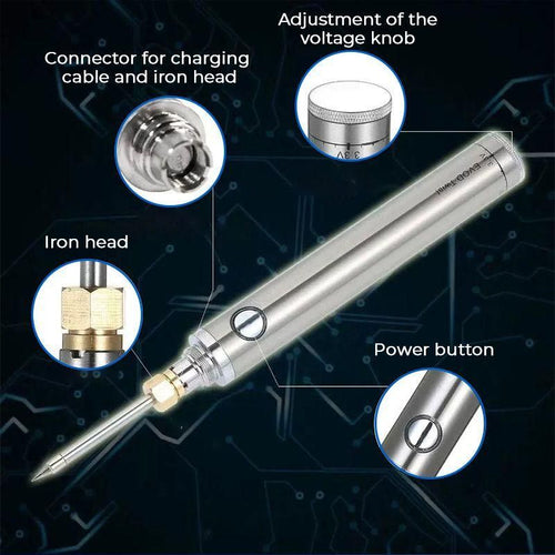 Wireless Charging Power Soldering Iron Tin™